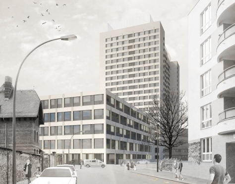 Charité Fassadengestaltung, Berlin