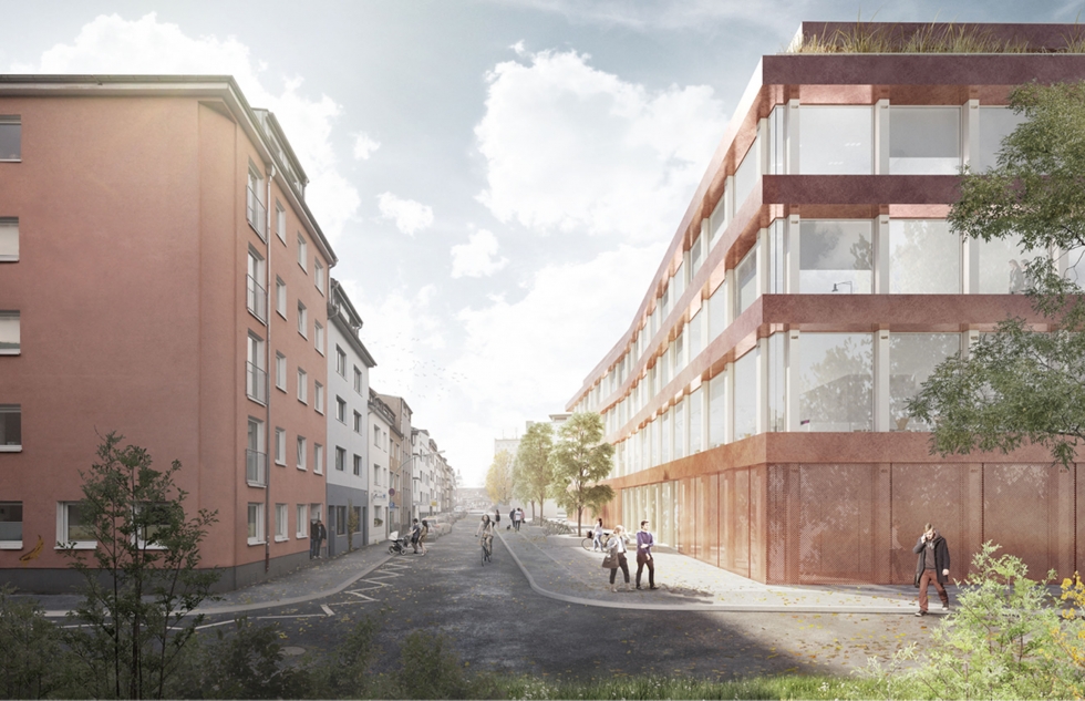 Blick in die Siegesstraße 