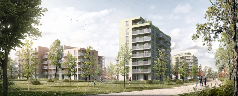 Wohnquartier an der Berliner Allee, Augsburg, 2. PREIS