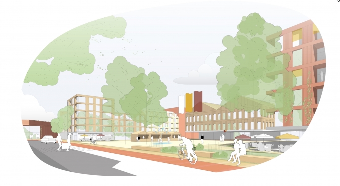 Ottendorf-Okrilla,  Neue Ortsmitte