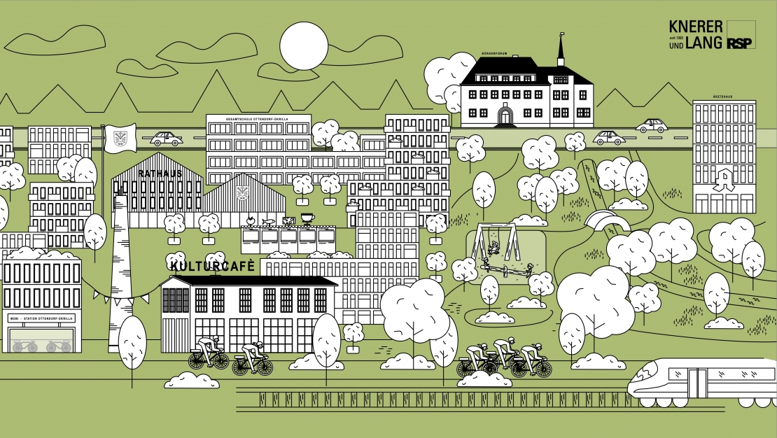 Ottendorf-Okrilla,  Neue Ortsmitte