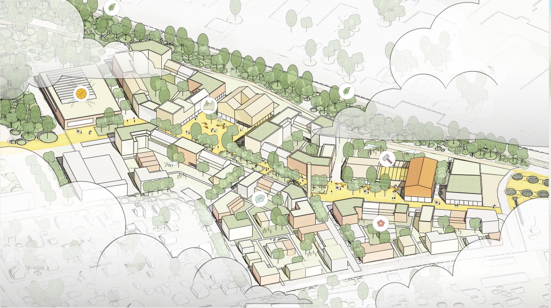 Ottendorf-Okrilla,  Neue Ortsmitte