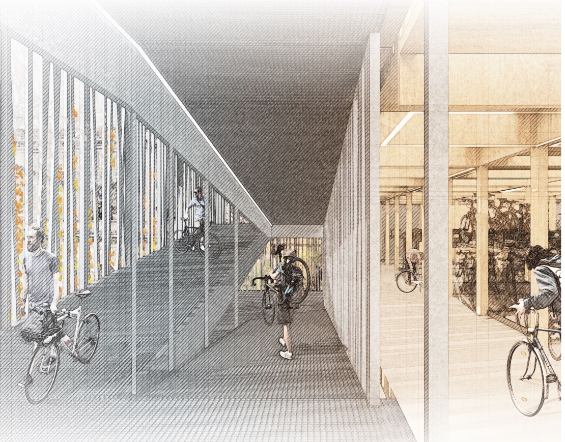Fahrradparkhaus, Dresden